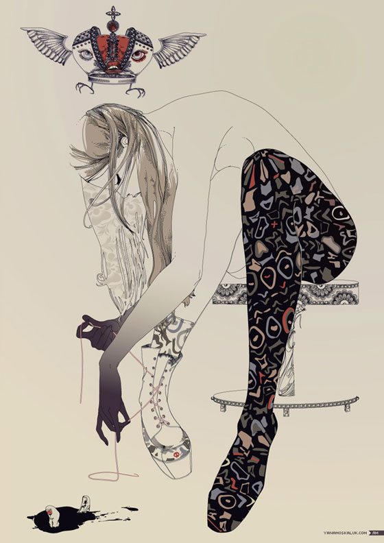Edgy illustration by Yana Moskaluk