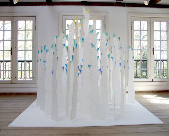 Paper Art installations by Yuko Takada Keller