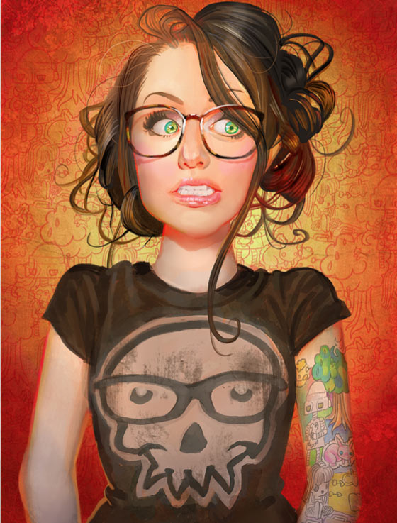 Digital paintings by Jenny Stout