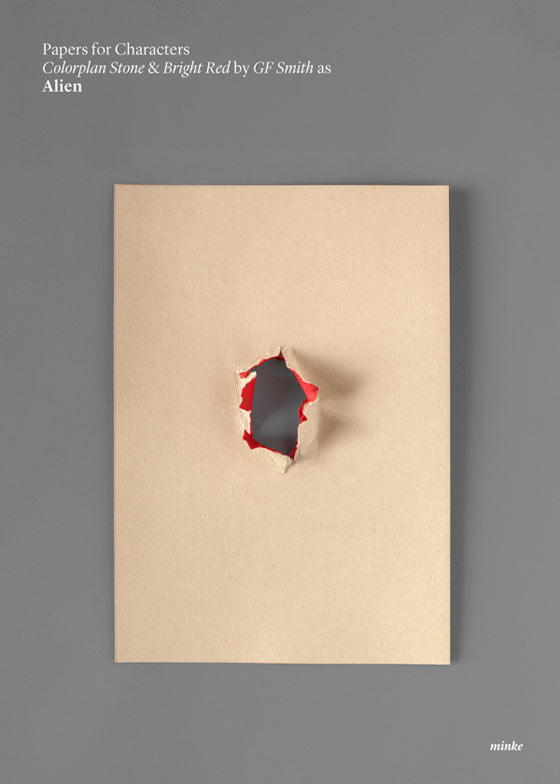 Minimalist movie poster in paper art by Atipo