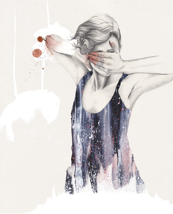 Playful and romantic illustrations by Esra Roise