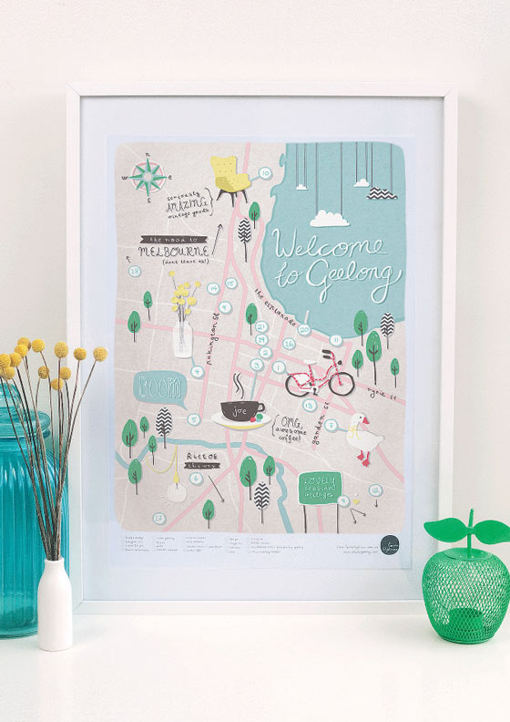 Positive illustration and goods by Laura Blythman