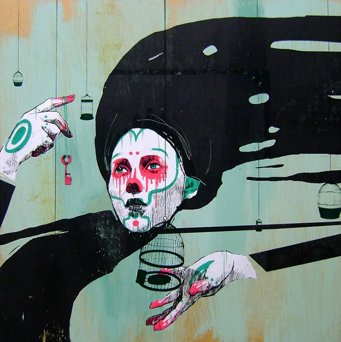 Street-art murals and digital paintings by Etam Cru