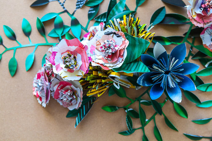 Insects crafted from recycled papers by Coming Soon