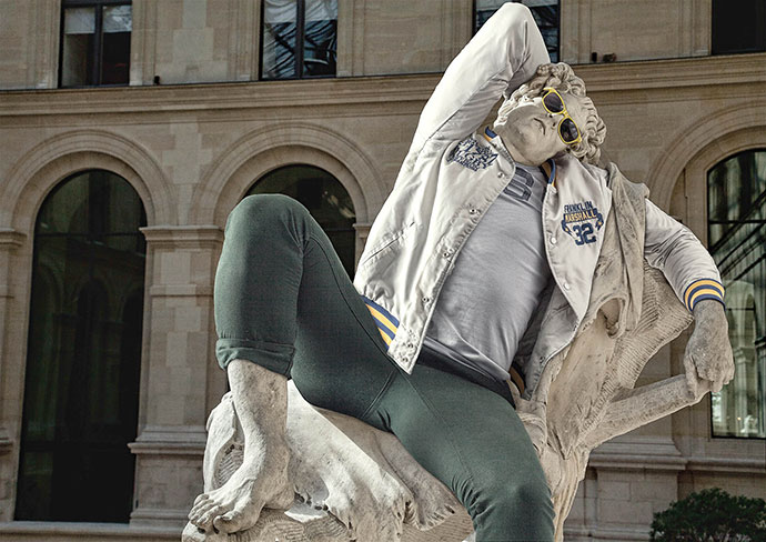 Hipsters in stone by photographer Leo Caillard