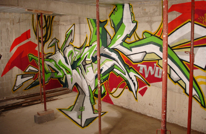 Wall drawings and sketches by DeckTwo