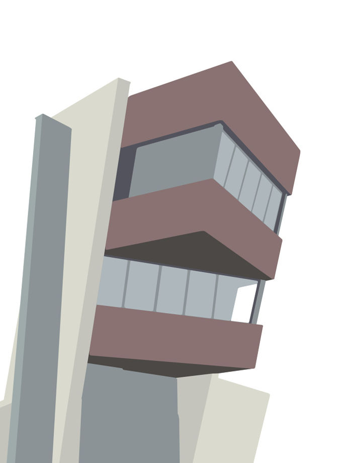 Minimalist vector architecture by Joe Rampley