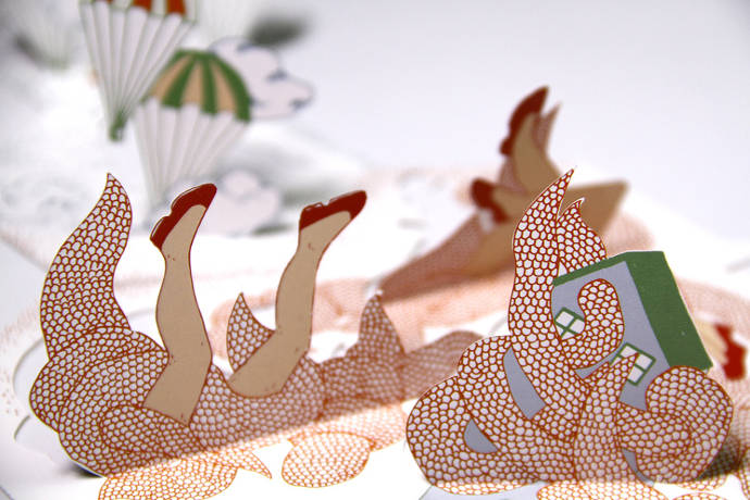 Paper art and illustration by Julia Spiers