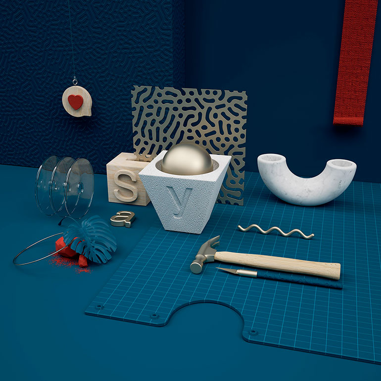 3D illustrations and experiment by R4dn Studio