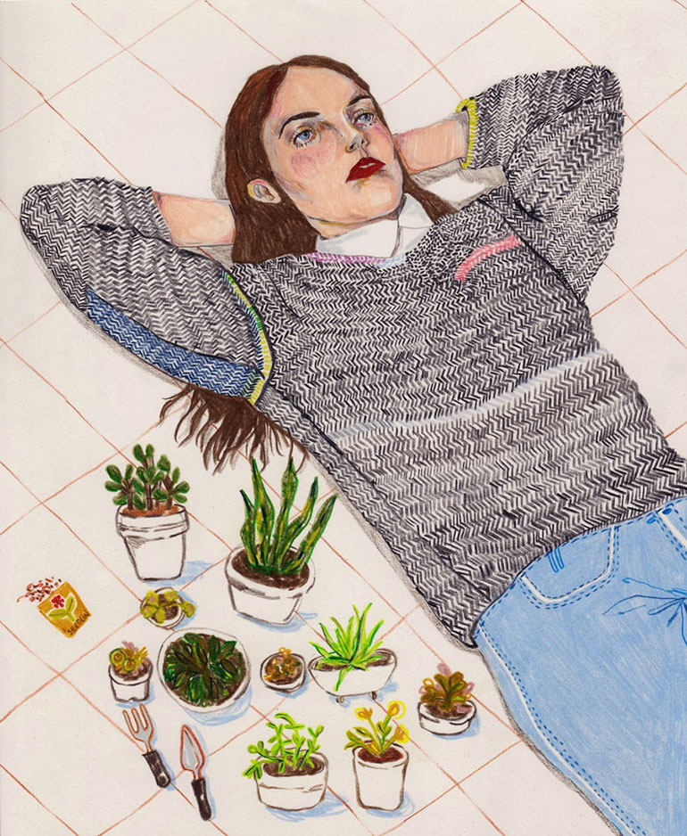 Illustrations and textiles by Caitlin Shearer
