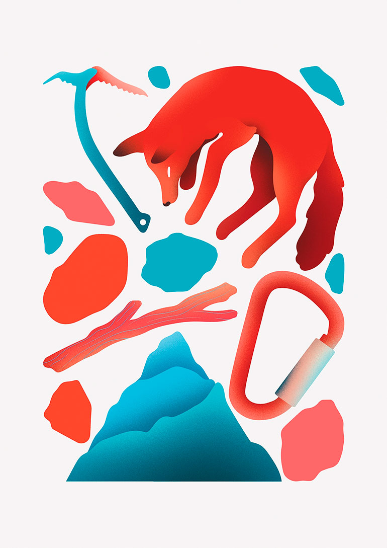 Cosmos inspired illustrations by Victoria Roussel