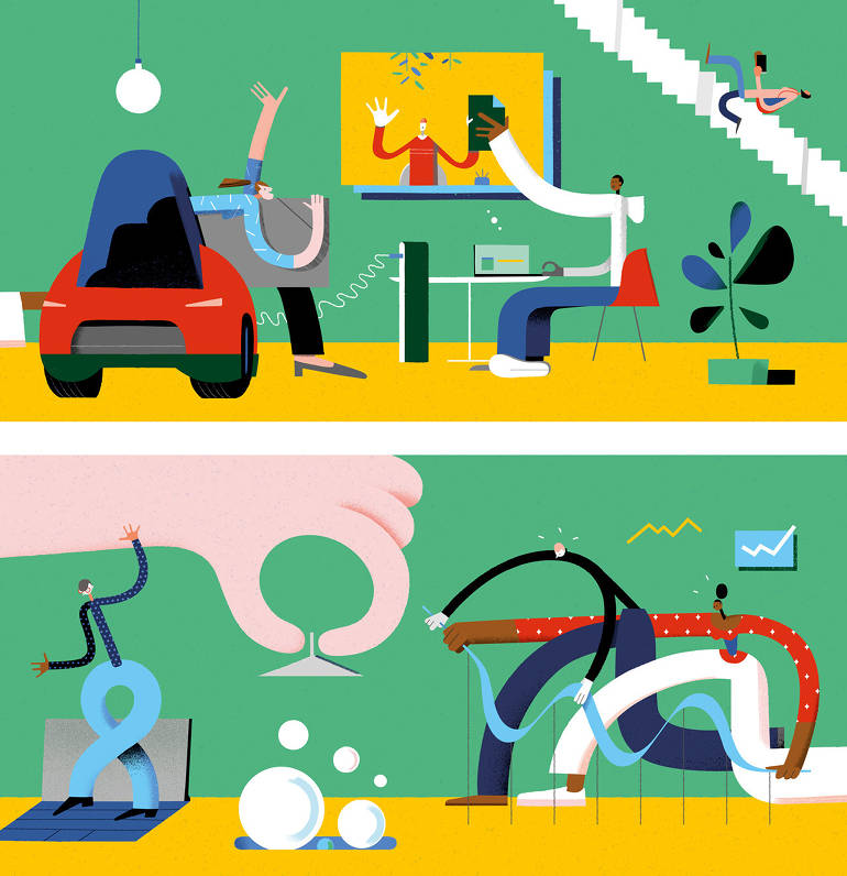 Playful illustrations by Leandro Alzate