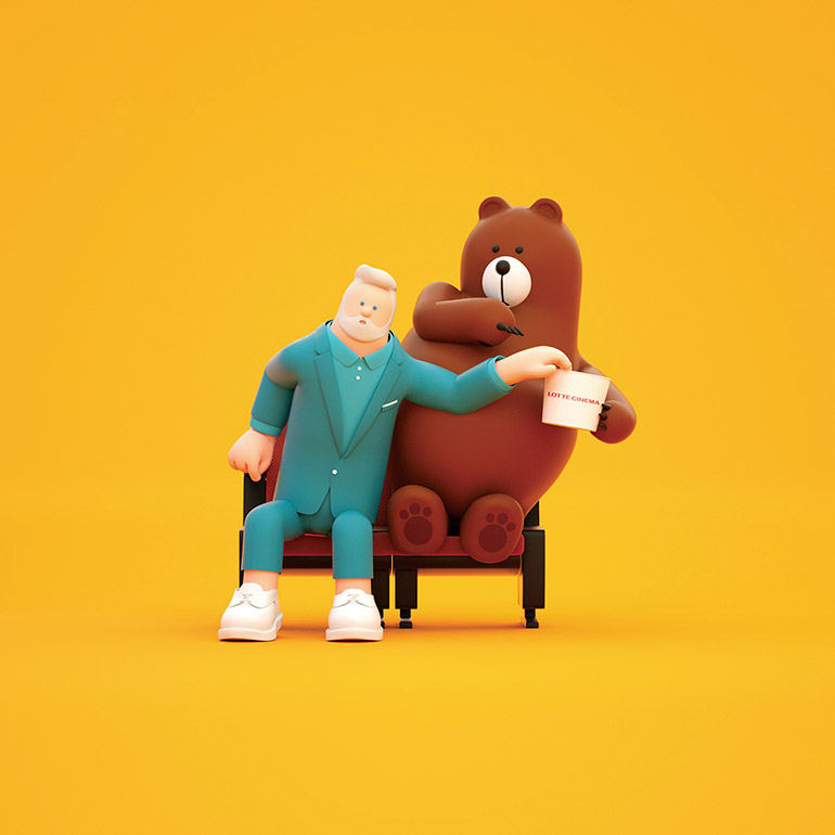 3D creative character design by Superfiction