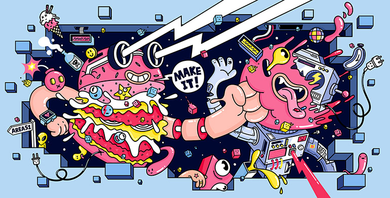Playful illustrations by Monica Wang from UP!studio