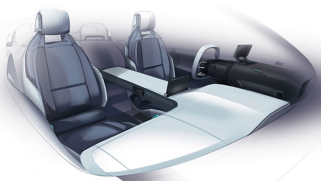 Design d'intérieur d'auto pour Citroen