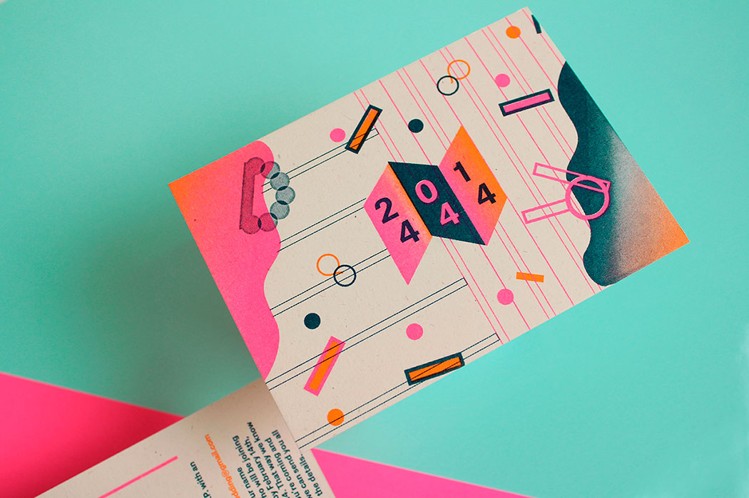 Bold colorful and geometric design by Marta Veludo