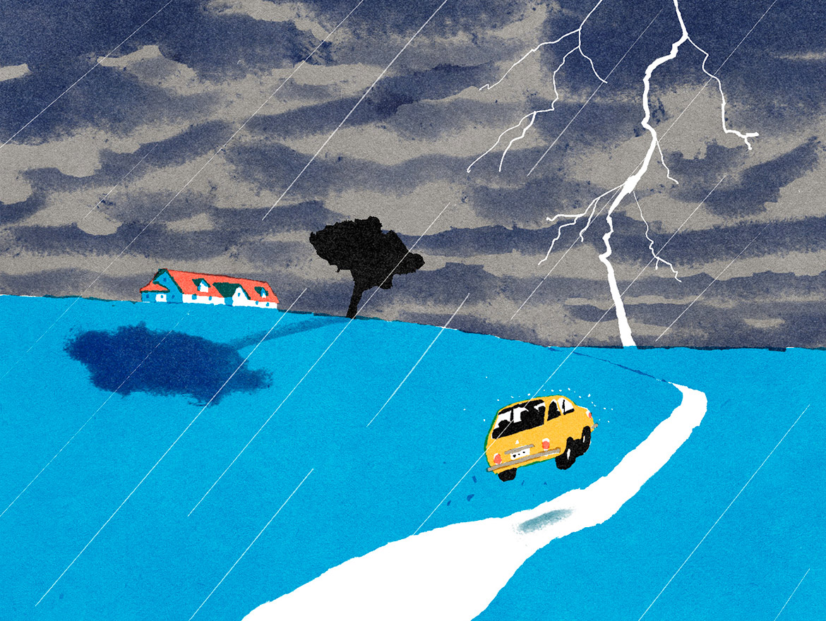 Drive safe, a nice illustration series by Kento IIDA