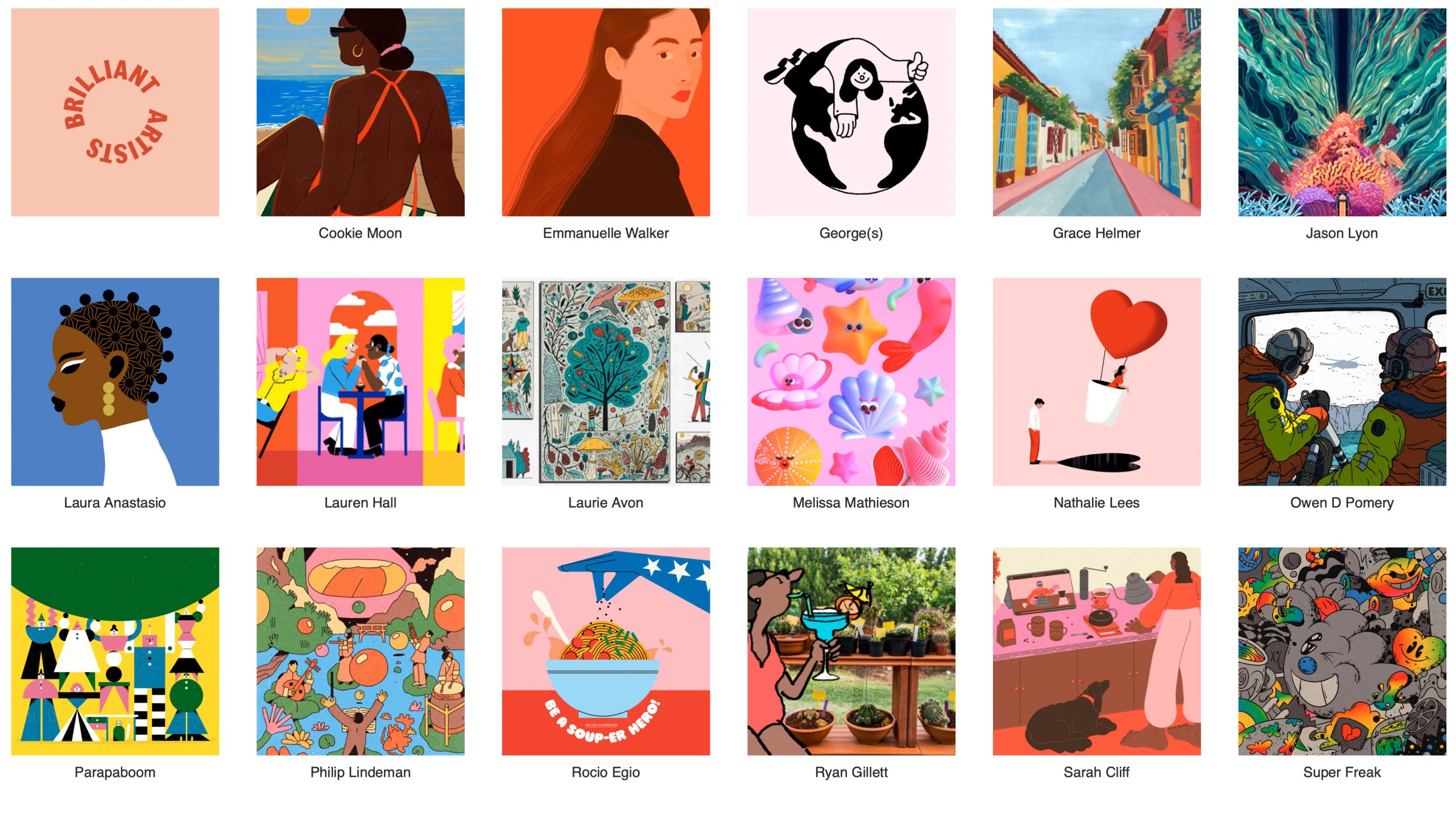 Brillant Artists is an illustration agency in the UK